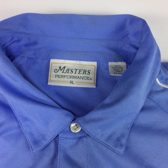 (Sold)Master Performance Blue Short Sleeve Polo - Picture 3 of 7